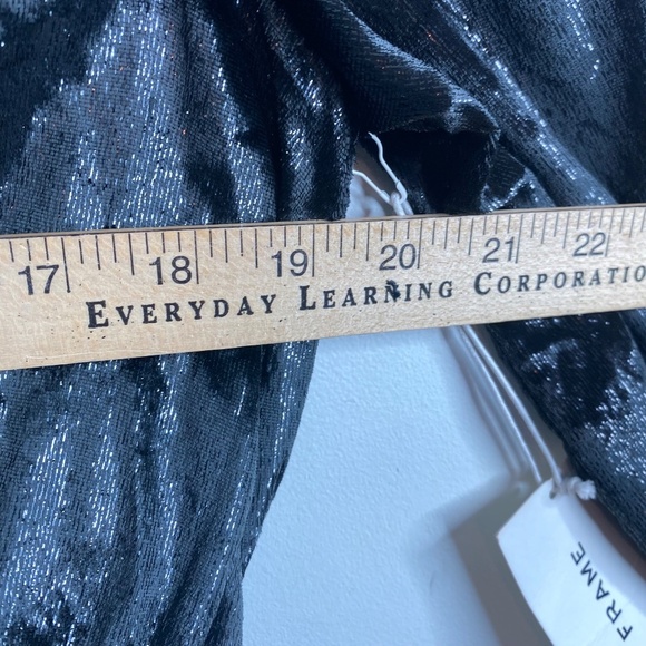 NWT Frame Velvet Dress 2 Mini Wrap Long Sleeve Black Sparkle Whimsigoth Mobwife - Picture 10 of 11